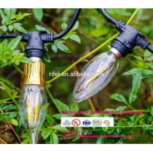 Verlängerungskabel 21 Birnen Wetterfeste 48Ft EU UK Stecker LED Globus Dekorative Outdoor String Lichter SLT-160